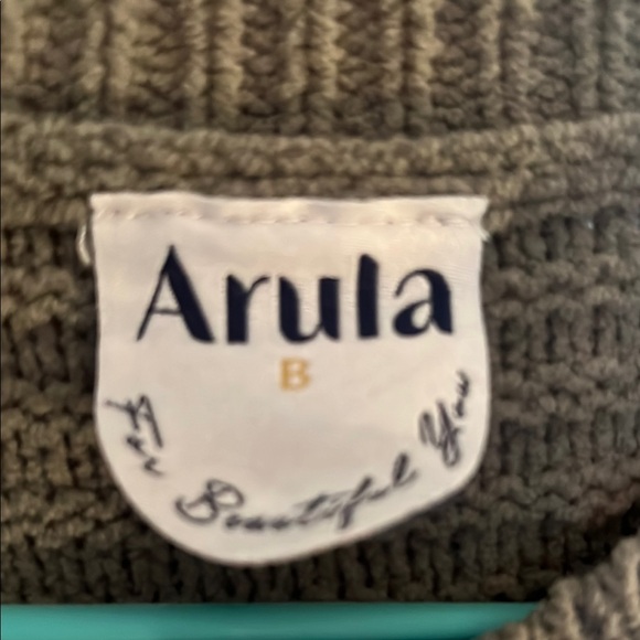 Arula Olive Green Knit Sweater - Picture 2 of 5